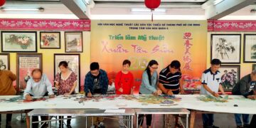 CLB Mỹ thuật sinh hoạt đầu năm chủ đề “Hướng dương hoa vĩ – Hỷ nghinh xuân”