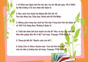 Ngày Hội Văn hóa đọc Quận 5 Lần 1 –  Năm 2022